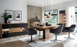 Polsterstuhl drehbar Lemonde | Anthrazit Offener Rücken Schwarz matt -Stühle Verkäufe 2022 14308357 4 202102051235