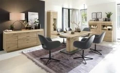 Polsterstuhl drehbar Lemonde | Anthrazit Offener Rücken Schwarz matt -Stühle Verkäufe 2022 14308357 5 202106011251