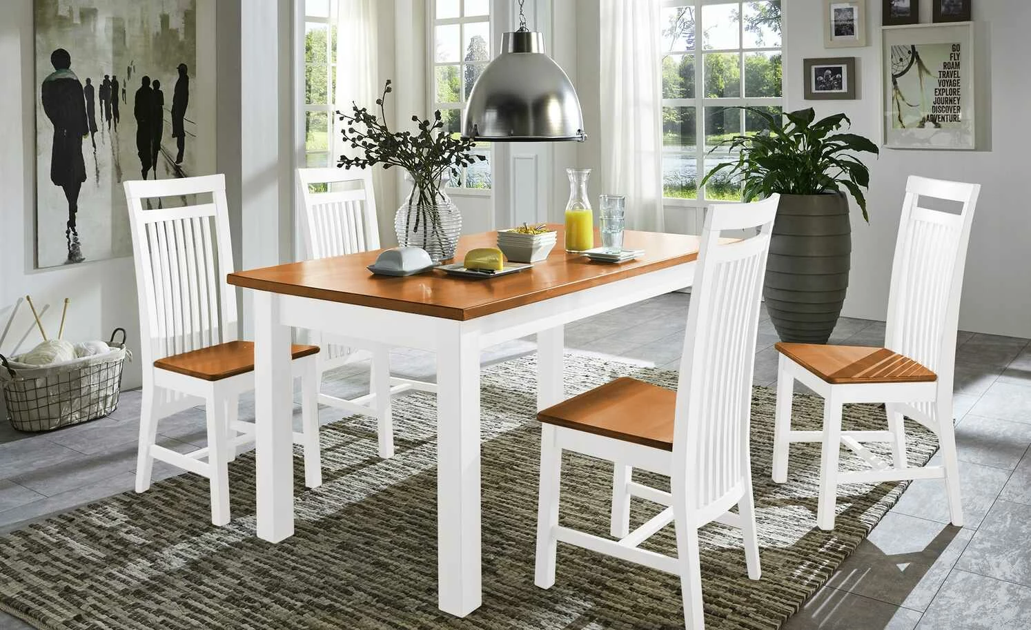 maison bleue Holzstuhl Bendix maison bleue Holzstuhl Bendix | Weiß / bernsteinfarbig -Stühle Verkäufe 2022 14308379 2 202102232235