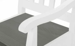 maison bleue Holzstuhl mit Armlehne Bendix | Weiß / Grau -Stühle Verkäufe 2022 14308392 2 202102232235