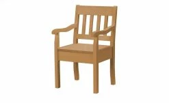 maison bleue Holzstuhl mit Armlehne Bendix | laugenfarbig