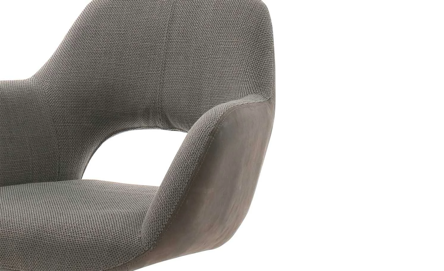 Polsterstuhl drehbar Lemonde Polsterstuhl drehbar Lemonde | Cappuccino (Braun) Offener Rücken Schwarz matt -Stühle Verkäufe 2022 14308650 3 202101202235