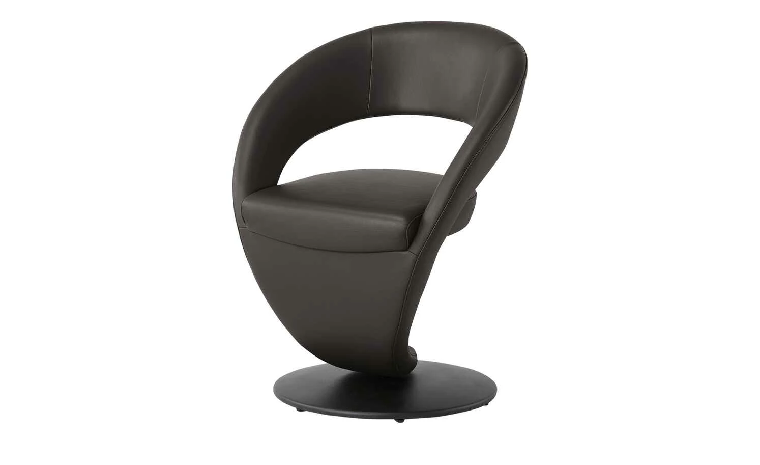 Leder-Drehstuhl Kingsman Leder-Drehstuhl Kingsman | Mocca (Dunkelbraun) Rund -Stühle Verkäufe 2022 14308890 6 202102262235