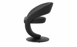 Leder-Drehstuhl Kingsman | Schwarz Rund -Stühle Verkäufe 2022 14308891 3 202102262235