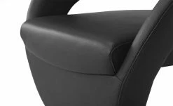 Leder-Drehstuhl Kingsman | Schwarz Rund -Stühle Verkäufe 2022 14308891 6 202102262235