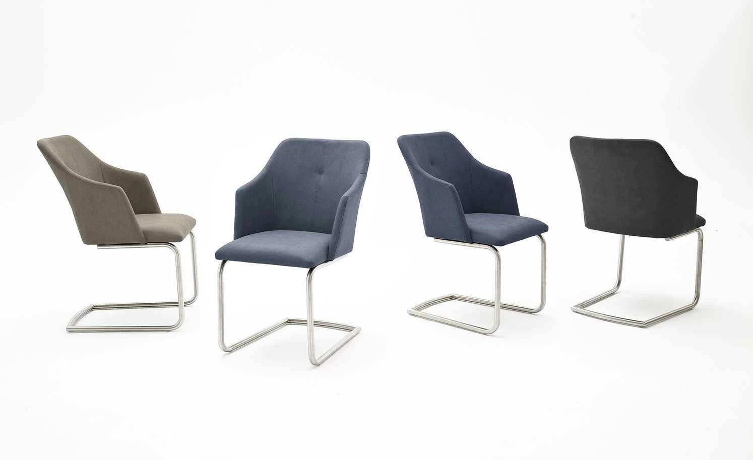 Polsterstuhl Dita Polsterstuhl Dita | Nachtblau Freischwinger rund hohe Armlehne -Stühle Verkäufe 2022 14309566 1 202101262258