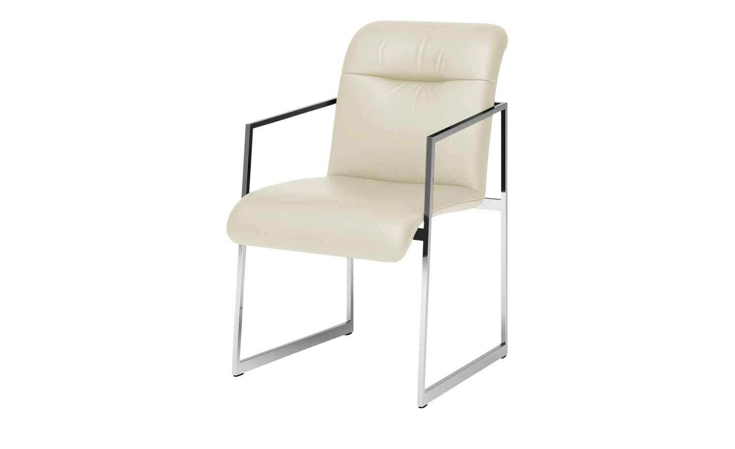 JOOP! Leder-Kufenstuhl Cubic JOOP! Leder-Kufenstuhl Cubic | Perle (Creme) Ja -Stühle Verkäufe 2022 15300350 4 202104281234