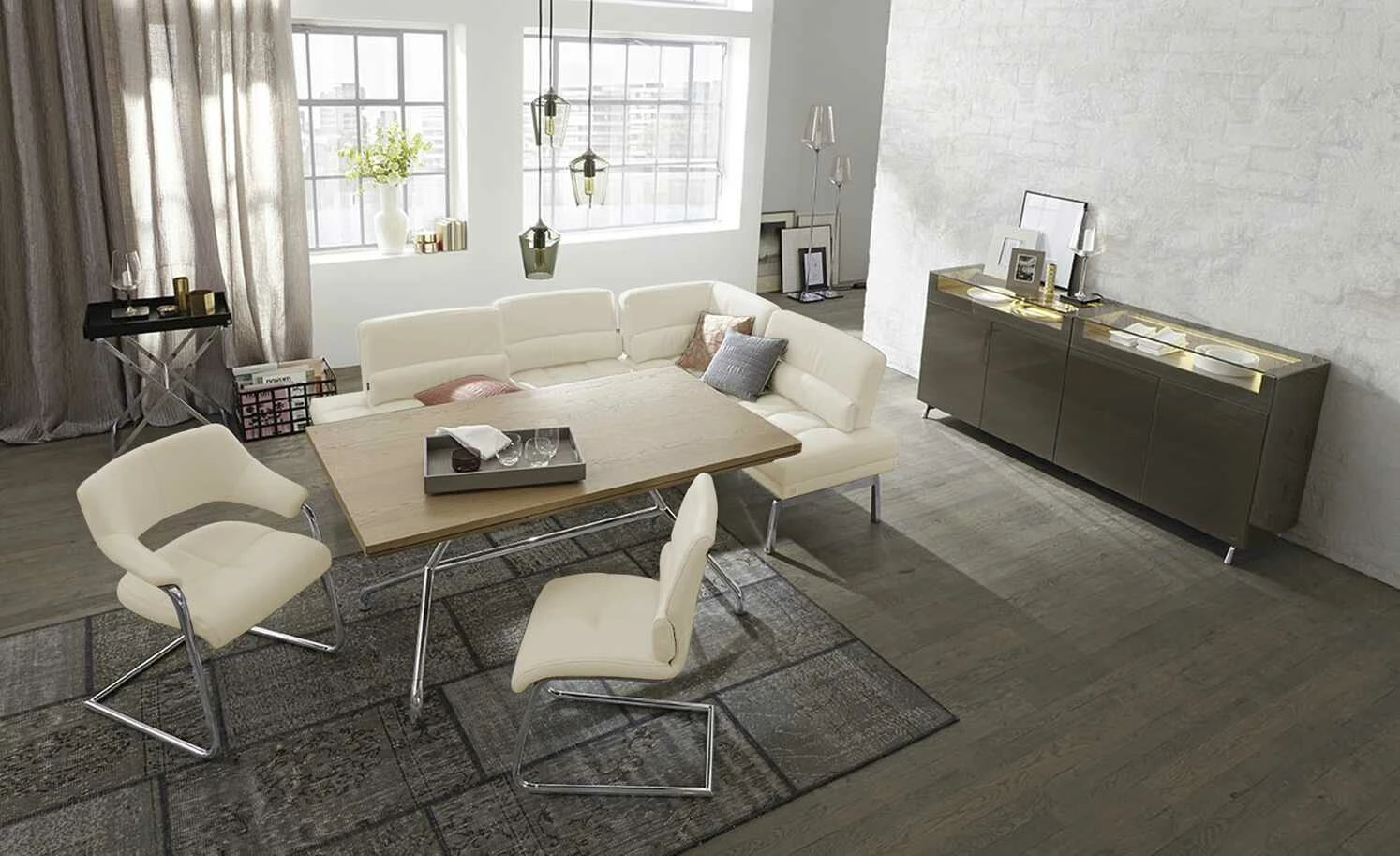 JOOP! Leder-Schwingstuhl Loft JOOP! Leder-Schwingstuhl Loft | Lava (Hellgrau) -Stühle Verkäufe 2022 15300373 1 202104212234