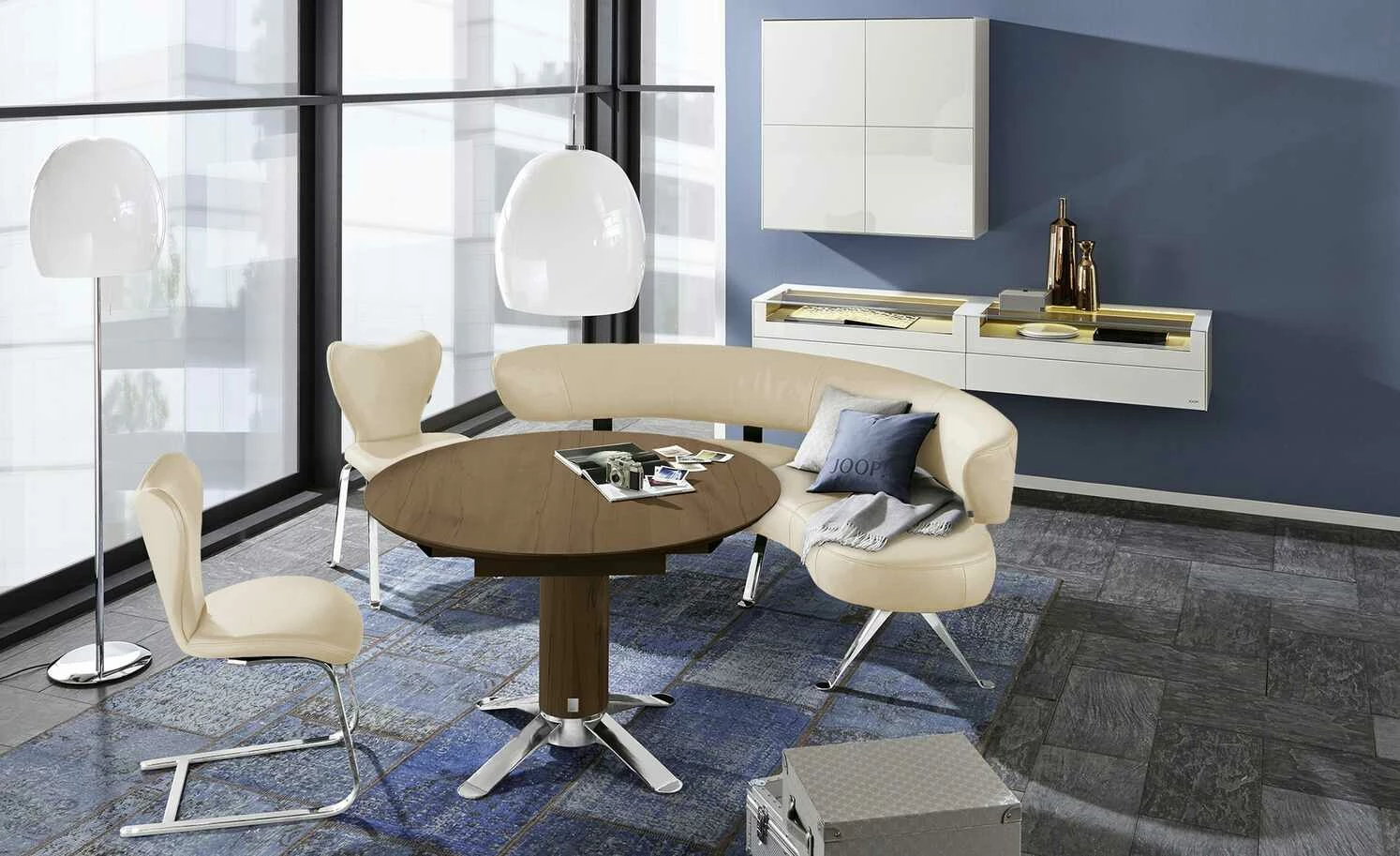 JOOP! Leder Dinner-Stuhl Lounge JOOP! Leder Dinner-Stuhl Lounge | Kreide (Beige) 4-Fußstuhl -Stühle Verkäufe 2022 15300393 4 202104232234