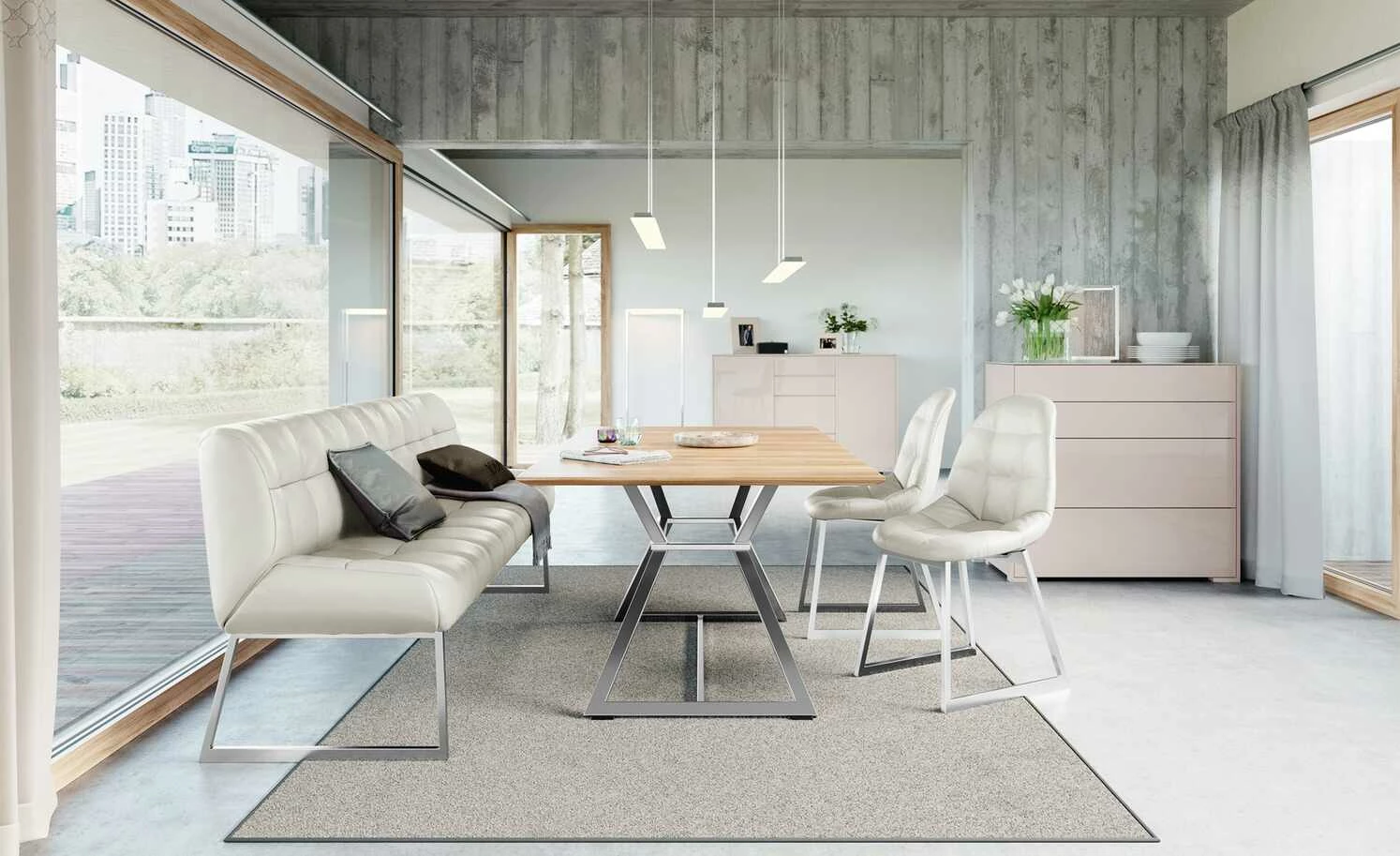 JOOP! Leder-Kufenstuhl Move JOOP! Leder-Kufenstuhl Move | Silber (Hellgrau) -Stühle Verkäufe 2022 15300414 2 202104282233