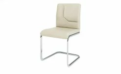 JOOP! Leder-Schwingstuhl Straps | Perle (Creme) Einzug links