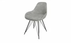 JOOP! Chenille-Schalenstuhl Wires | Hellgrau
