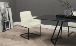 JOOP! Samt-Schwingstuhl Swing | Perle (Creme) Ja