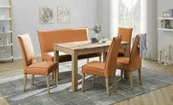 Woodford Polsterstuhl Gerda | Orange Eiche Bianco