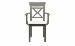 maison bleue Holzstuhl massiv Florian | Grau / Weiß Ja -Stühle Verkäufe 2022 15302032 1 202108132237