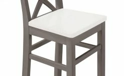 maison bleue Barstuhl Florian | Grau / Weiß ca. 64,5 cm -Stühle Verkäufe 2022 15302060 6 202108132237