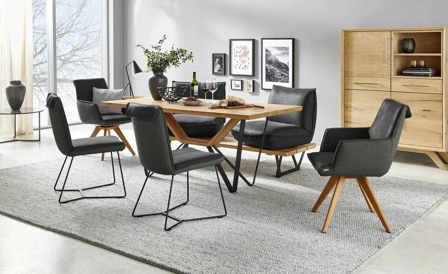 KOINOR Kufenstuhl Leder Schwof KOINOR Kufenstuhl Leder Schwof | Omega (Dunkelgrau) / Dunkelgrau -Stühle Verkäufe 2022 15302508 2 202109101235