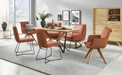 KOINOR Armlehnstuhl Leder Schwof | Fire (Cognac) / Cognac Nein