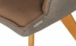 KOINOR Armlehnstuhl Leder Schwof | Chai (Hellbraun) / Dunkelbraun Nein -Stühle Verkäufe 2022 15302522 8 202109101235