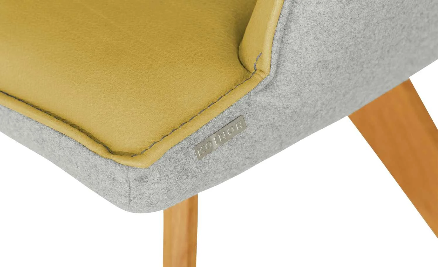 KOINOR Armlehnstuhl Leder Schwof KOINOR Armlehnstuhl Leder Schwof | Safran (Gelb) / Hellgrau Ja -Stühle Verkäufe 2022 15302540 13 202109101235