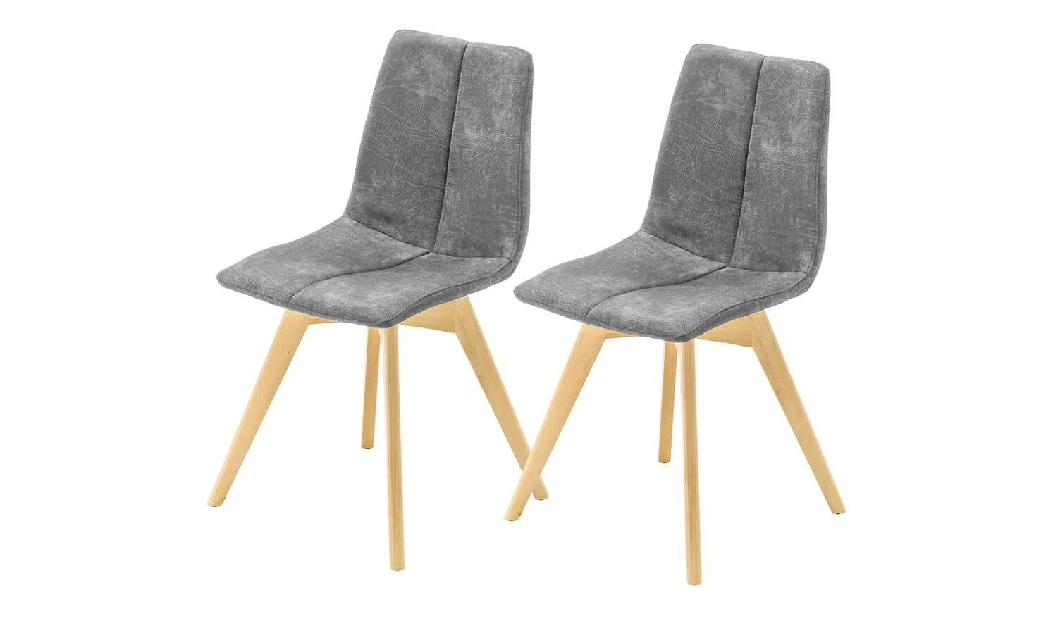 Woodford Polsterstuhl, 2er-Set Marven Woodford Polsterstuhl, 2er-Set Marven | Grau Buche natur -Stühle Verkäufe 2022 15303814 2 202203181234