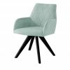 Woodford Polsterstuhl mit Armlehne Bristol | Türkis Schwarz Ja