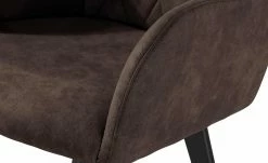 Woodford Polsterstuhl mit Armlehne Bristol | Braun (Dunkelbraun) Schwarz -Stühle Verkäufe 2022 15303940 4 202203211234