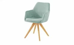 Woodford Polsterstuhl mit Armlehne Helsinki | Türkis Nein Eiche