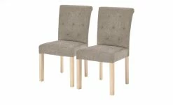 Woodford 2er Set Polsterstuhl Messena | Cappuccino (Hellbraun) Eiche Sonoma