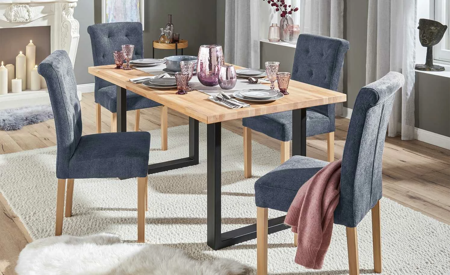 Woodford 2er Set Polsterstuhl Messena Woodford 2er Set Polsterstuhl Messena | Nachtblau Buche -Stühle Verkäufe 2022 15304070 2 202111232233