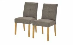 Woodford 2er Set Polsterstuhl Mako | Webstoff grob Cappuccino (Braun) Eiche geölt -Stühle Verkäufe 2022 15304097 5 202205021317