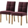 Woodford 2er Set Polsterstuhl Mako | Webstoff fein Bordeaux Eiche geölt -Stühle Verkäufe 2022 15304108 4 202204292232