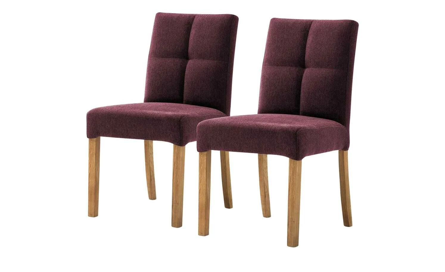 Woodford 2er Set Polsterstuhl Mako Woodford 2er Set Polsterstuhl Mako | Webstoff fein Bordeaux Eiche geölt -Stühle Verkäufe 2022 15304108 4 202204292232