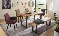 Woodford 2er Set Polsterstuhl Menda | Cappuccino Schwarz Nein Nein