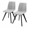 Woodford 2er Set Polsterstuhl Marven | Hellgrau Schwarz -Stühle Verkäufe 2022 15304171 1 202111252244