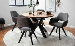 Woodford Polsterstuhl Lucina | Anthrazit Schwarz Nein