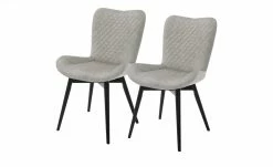 Gray & Jones 2er Set Polsterstuhl Tierra Fuego Two | Hellgrau Schwarz Nein