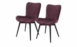 Gray & Jones 2er Set Polsterstuhl Tierra Fuego Two | Bordeaux Schwarz Nein