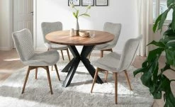 Gray & Jones 2er Set Polsterstuhl Tierra Fuego Two | Hellgrau Wildeiche Nein