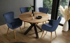 Gray & Jones Polsterstuhl Tierra Fuego Two | Blau Wildeiche Nein