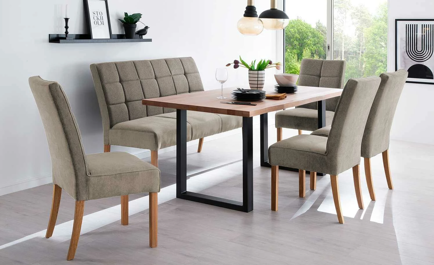 Woodford 2er Set Polsterstuhl Renaldo Woodford 2er Set Polsterstuhl Renaldo | Cappuccino (Braun) Eiche geölt -Stühle Verkäufe 2022 15304503 7 202112161238