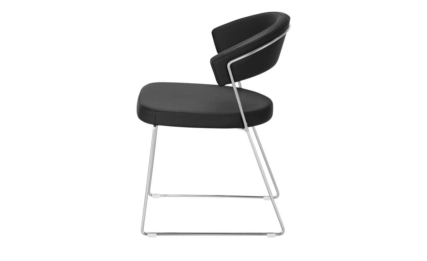 Connubia Kufenstuhl Leder New York Connubia Kufenstuhl Leder New York | Schwarz -Stühle Verkäufe 2022 15304565 1 202112022232