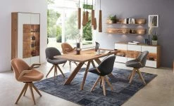 Wohnwert Armlehnstuhl Novum | Cognac mit Elastic-Aktiv-Federung (gesundes Sitzen)