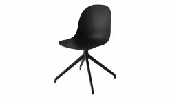 Connubia Schalenstuhl Academy | Schwarz 180 Grad drehbar mit Rückstellfunktion Schwarz