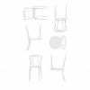 Connubia Stuhl stapelbar Caffe | Schneeweiß