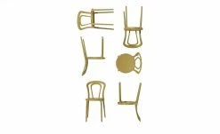 Connubia Stuhl stapelbar Caffe | Senfgelb