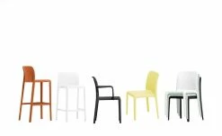 Connubia Barhocker stapelbar Bayo | Schneeweiß ca. 65 cm