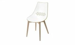 Connubia Stuhl Jam | Weiß / Haselnussbraun