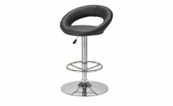 Barhocker Holger | Schwarz / Chrom Tellergröße: 50 cm