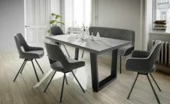 Polsterstuhl Jenala | Grau / Hellgrau Nein